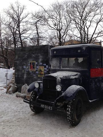 Милицейский автобус ЗИС-8 | Игровой транспорт Ленфильм Фильм "БлокАда"